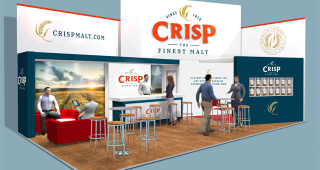 Crisp Maltings Exhibition Stand Design by Farrows
